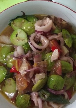 Foto resep Tumis cumi petai simple