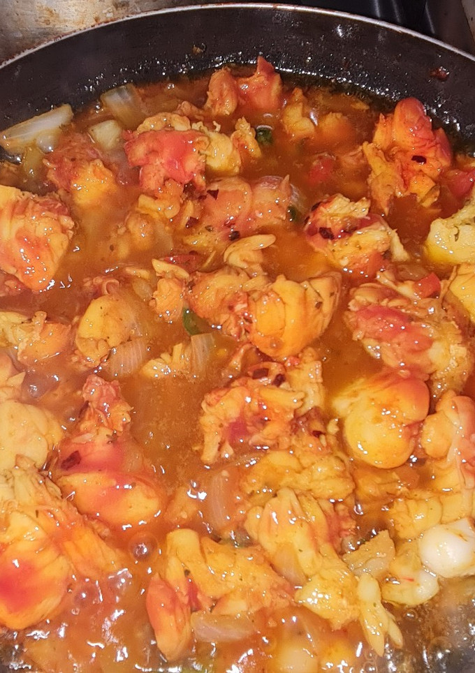 Una foto de 🦞🦞Langosta guisada🦞🦞