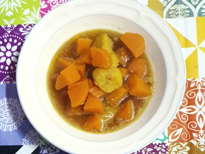 Cara Mudah Membikin Resep  Kolak Ubi Pisang (tanpa santan) 🍠🍌🧡 yang Enak Banget, Enak