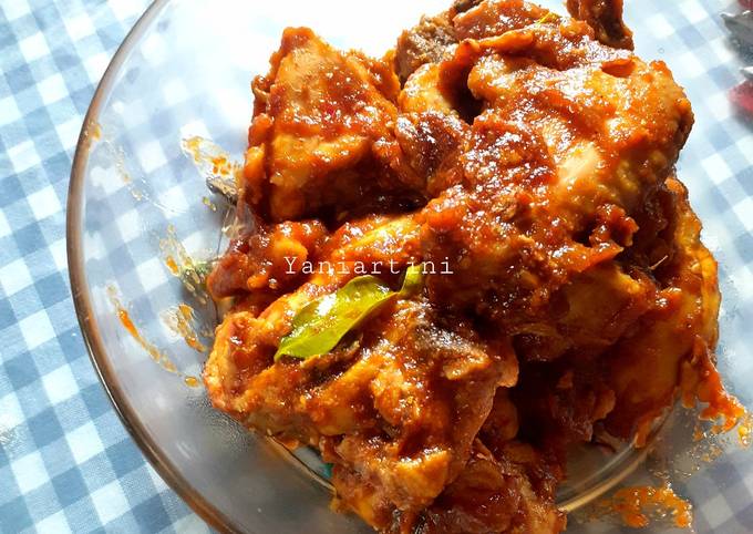 Lauk : Ayam Spicy tanpa Minyak