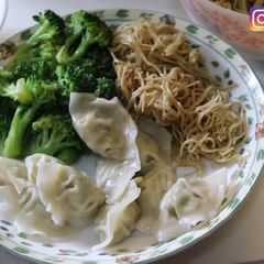 Dumpling, Noodle & Broccoli A picture of Dumpling, Noodle & Broccoli.