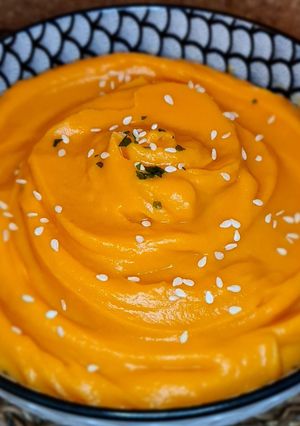 Une photo de Purée de patates douces