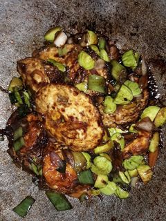 Foto resep Telur ceplok kecap pete