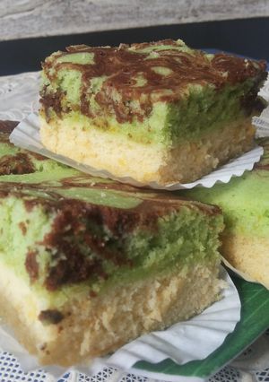 Foto resep Bolu Labu Kuning Pandan