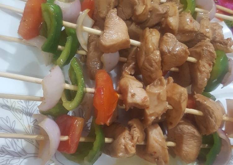 How to Make Super Quick Homemade Chicken shashlik stick #cookpadramadan