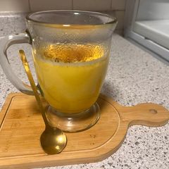 A picture of Turmeric latte.