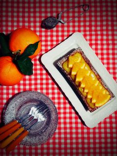 Une photo de Orange curd cake 🍊