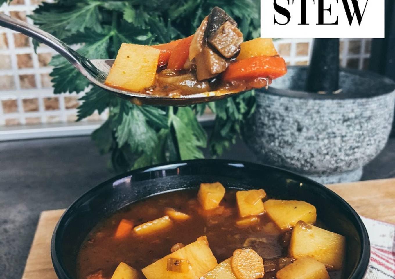 Vegan Recipes-Vegan Guinness Irish Stew