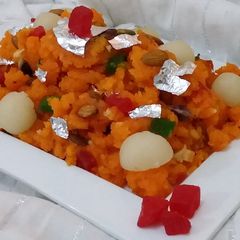 A picture of Soji (semolina) Ka Halwa.