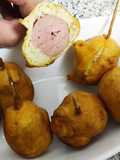Mini salchichas "corn dogs"