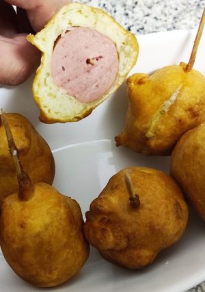 Foto principal de Mini salchichas "corn dogs"