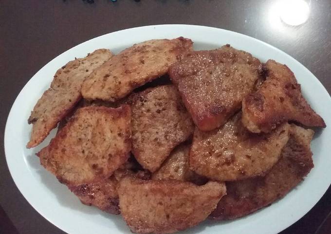 Carne de cerdo frita Receta de Stefanie Solano- Cookpad
