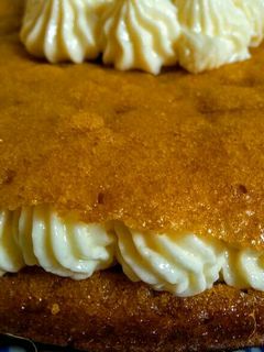 Una foto de TARTA De🍑 Mango, al Sartén...!