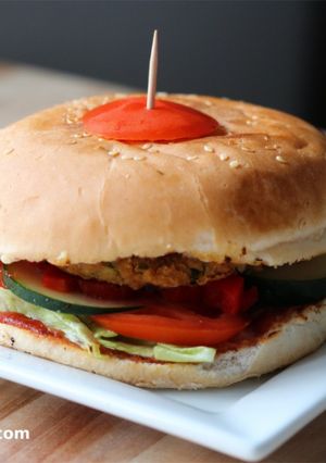 A picture of Chickpea Burger.