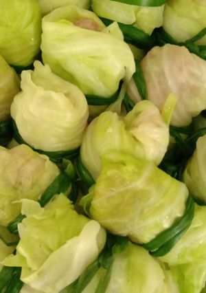 Hình của món Bắp sú cuộn thịt.