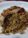 Arroz seco con conejo