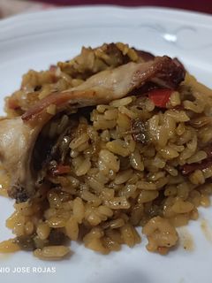 Una foto de Arroz seco con conejo
