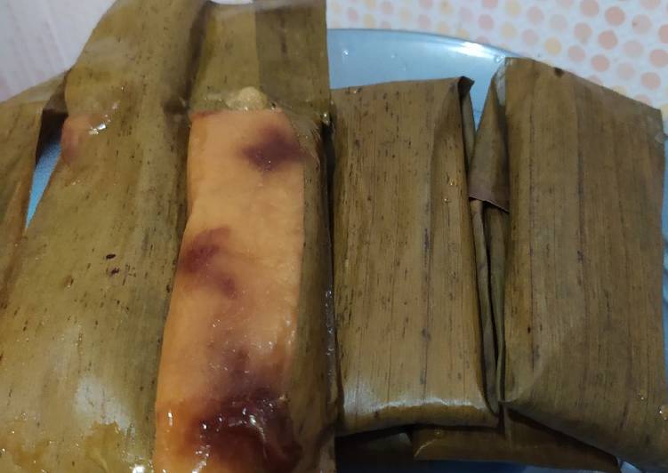 resep cara buat Lemet (singkong isi gula merah)