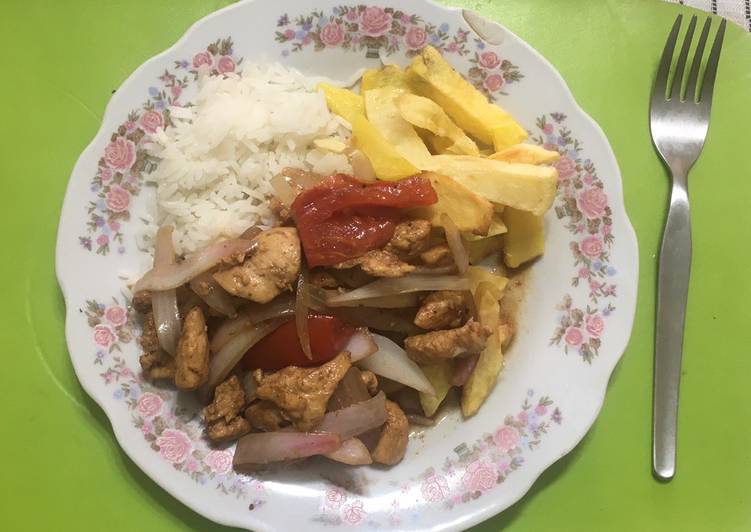 Saltado de pollo ☺️