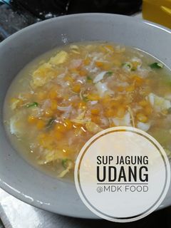 Foto resep Sup jagung udang