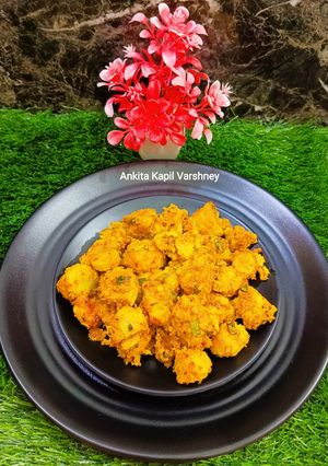 A picture of Masala Taro (Arvi Sabji).