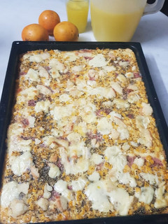 Una foto de Tarta de arroz con choclo