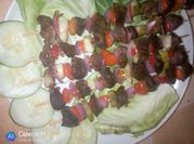 A picture of baked kabab