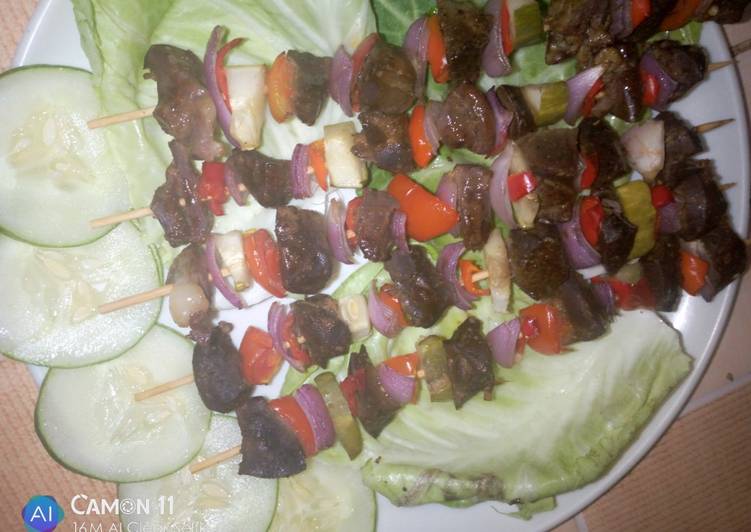 Easiest Way to Make Super Quick Homemade Liver kebab
