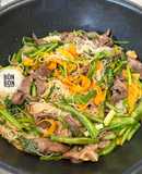 Bún Gạo Xào Tim Heo