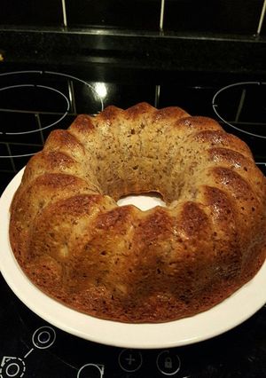 Una foto de Budín de banana y coco