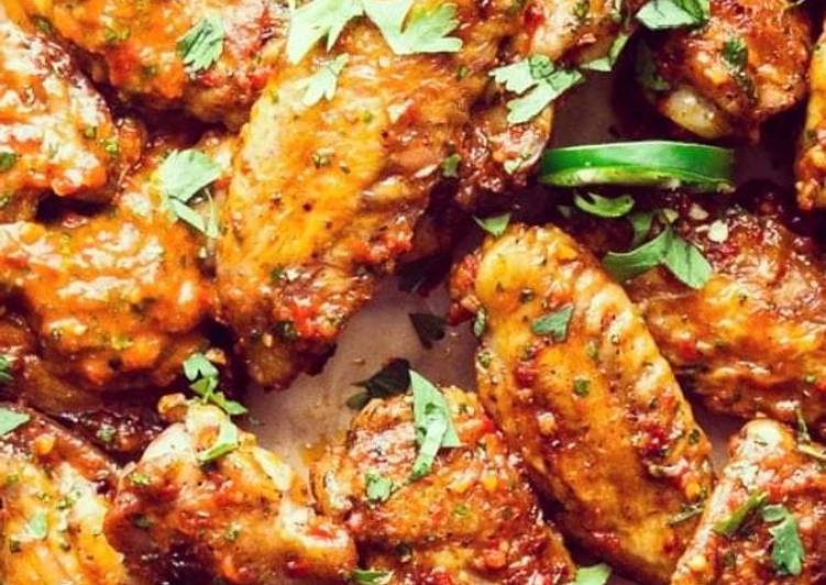 Recipe of Super Quick Homemade Hot and Sweet Sticky Chicken Wings