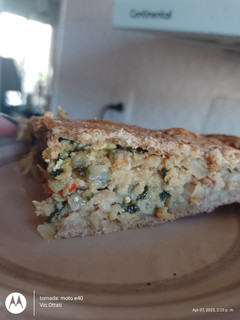 Una foto de Torta de no pez vegana