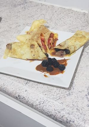 Una foto de Rollitos de Huevo con Manjar