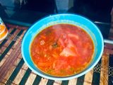 Очень вкусный борщик, вкусно и красиво 😍