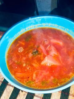 Фото Очень вкусный борщик, вкусно и красиво 😍.