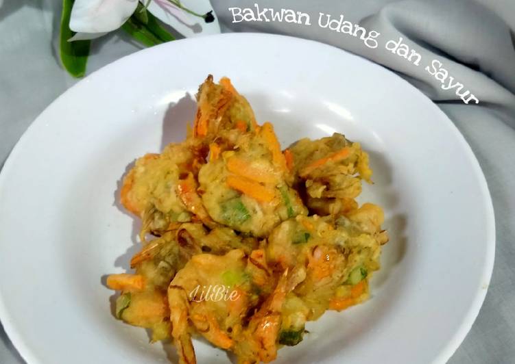 Resep Shrimp and Vegetable Tempura a.k.a. Bakwan Udang dan Sayur, Enak