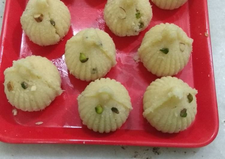 Recipe of Any-night-of-the-week Instant Nariyal Modak(without heat)
