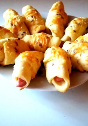 Virslis kiflifalatkák recept fotója