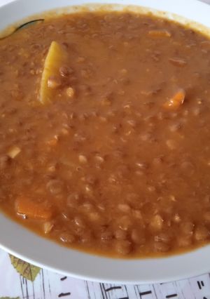 Una foto de Lentejas sencillas en olla exprés