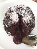 Volcán De Chocolate Con Harina De Garbanzos