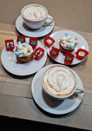 Una foto de Chocolate caliente al estilo nubecitos