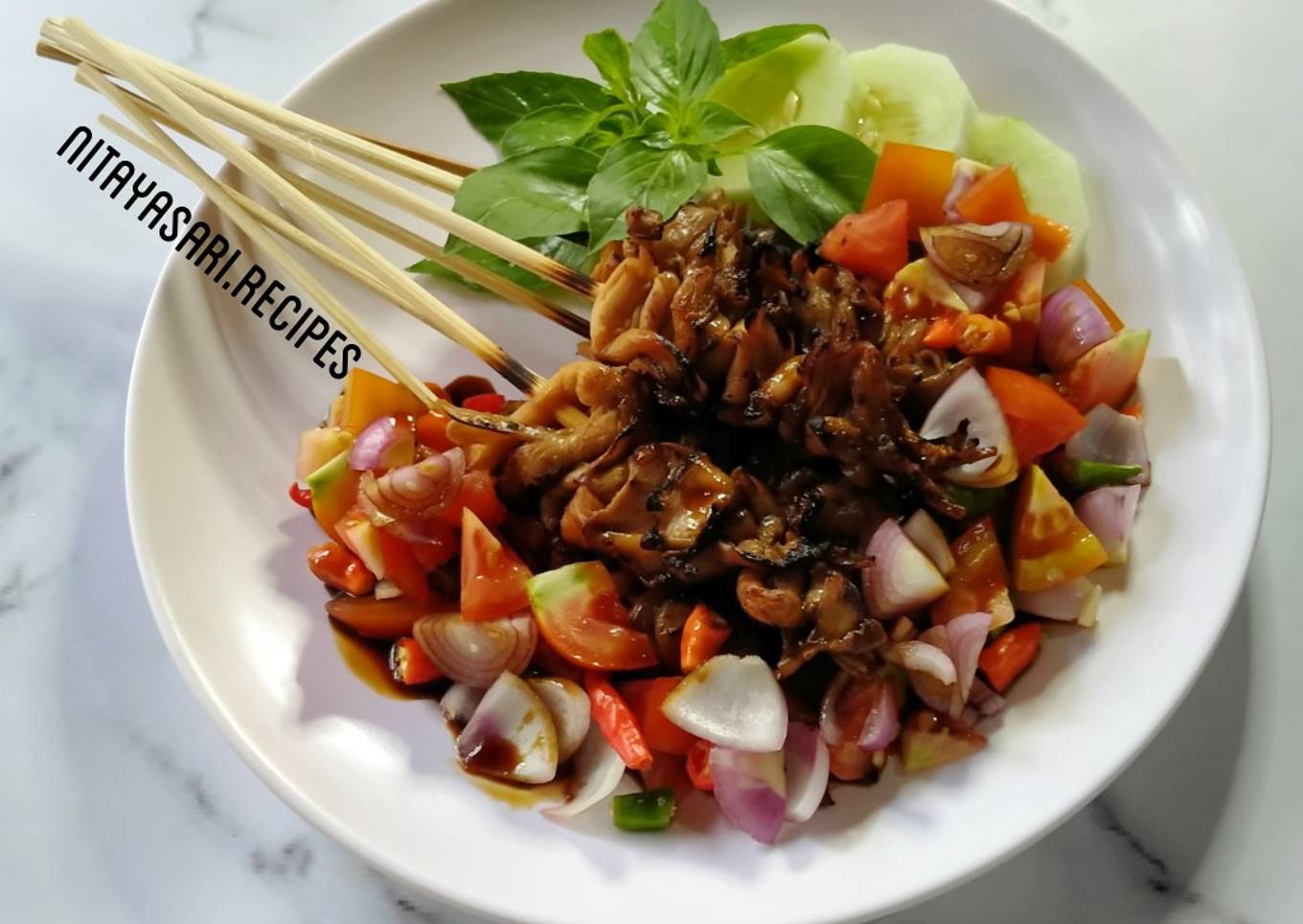 Resep Sate Jamur Tiram Khas Jogjakarta, Lezat