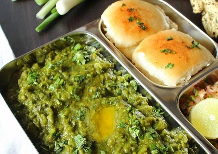 Recipe of Super Quick Homemade Hariyali Pav Bhaji