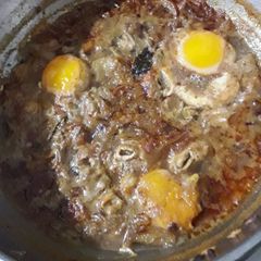 A picture of Potato egg curry.