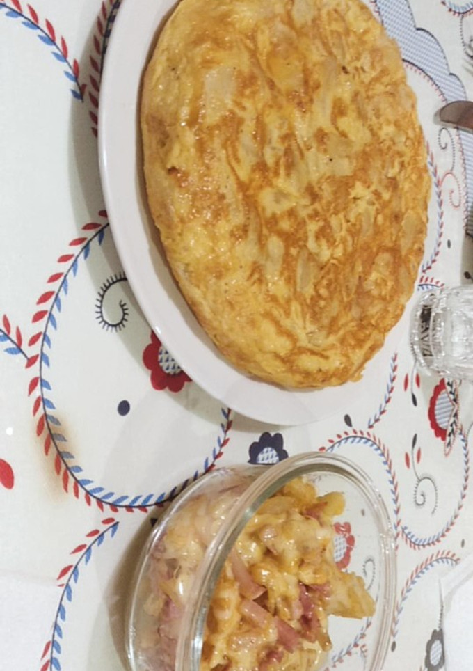 Una foto de Tortilla de patatas al microondas