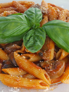 A picture of Mushroom Penne Pasta.