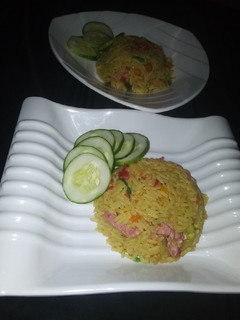 A picture of Egg fried rice.