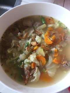 Foto resep Sayur Sop Bakso Sapi