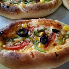 A picture of Pizza Boats#Bakingcontest.