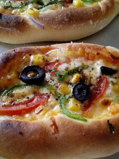 A picture of Pizza Boats#Bakingcontest.